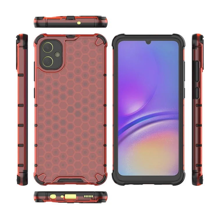 For Samsung Galaxy A05 4G Case Honeycomb Design TPU+PC Back Cover