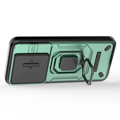 For Xiaomi 14 Cell Phone Cases PC+TPU Anti-fall Kickstand Cover with Slide Lens Protection