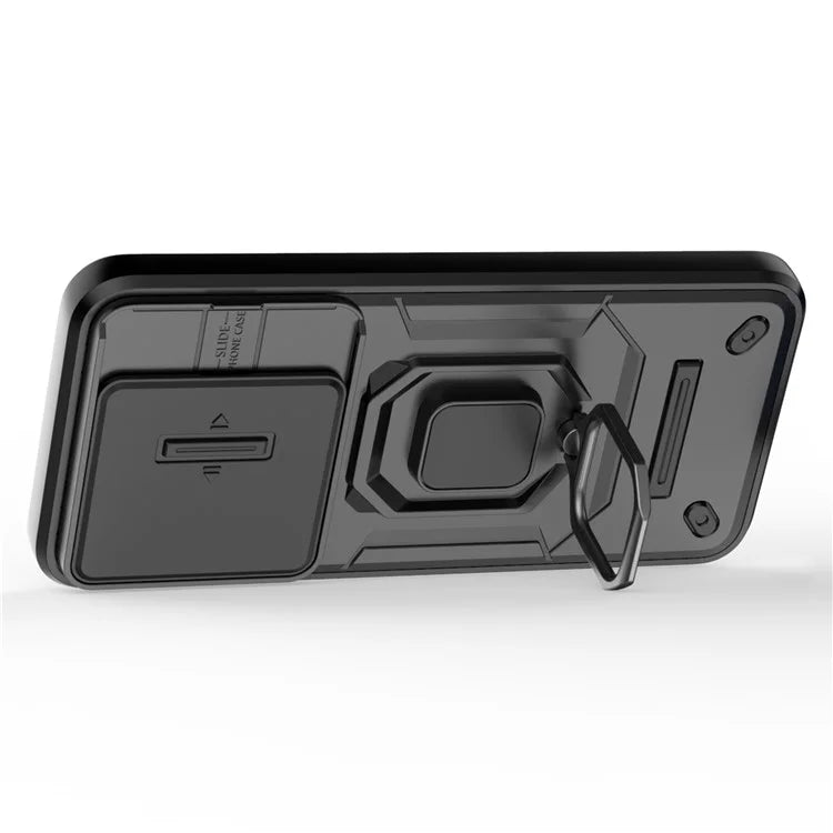 For Xiaomi 14 Cell Phone Cases PC+TPU Anti-fall Kickstand Cover with Slide Lens Protection