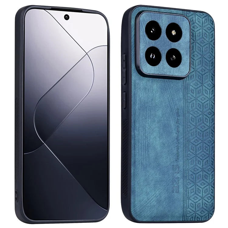 AZNS For Xiaomi 14 Pro Phone Case PU Leather Non-Slip Grip Back Cover