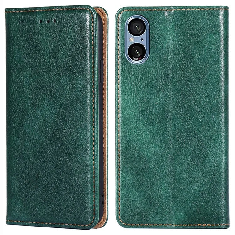 Shockproof Phone Cover for Sony Xperia 5 V Case Stand Wallet PU Leather Magnetic Cell Phone Shell