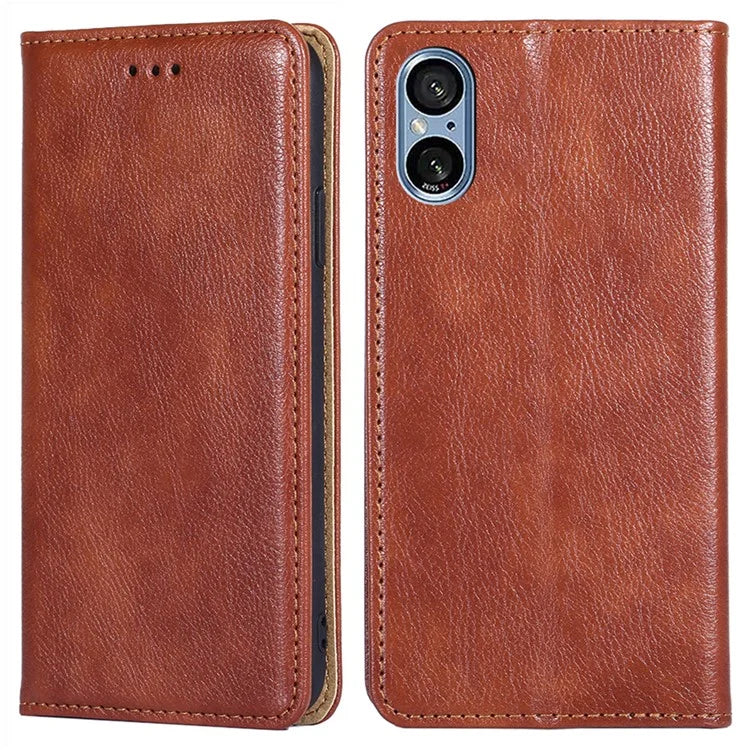 Shockproof Phone Cover for Sony Xperia 5 V Case Stand Wallet PU Leather Magnetic Cell Phone Shell