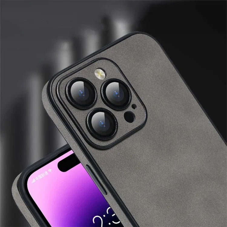 For iPhone 14 Pro Max Phone Cases Anti-slip Texture Camera Protection Cover