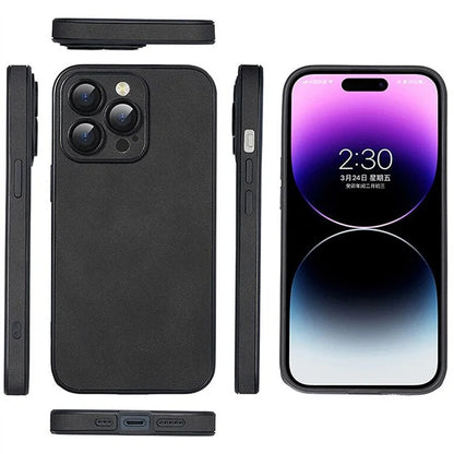 For iPhone 14 Pro Cases Camera Protection PU Leather+TPU Phone Cover
