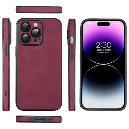 For iPhone 14 Pro Cases Camera Protection PU Leather+TPU Phone Cover