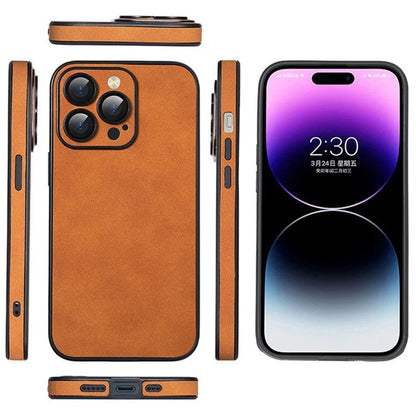 For iPhone 14 Pro Cases Camera Protection PU Leather+TPU Phone Cover