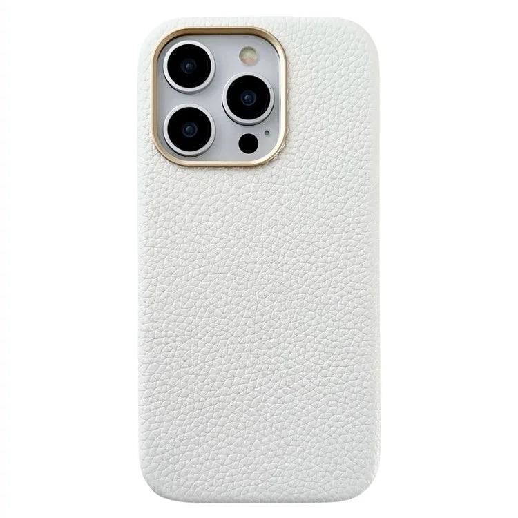 For iPhone 14 Pro Magnetic Phone Case Litchi Texture Protective Cover Compatible with MagSafe