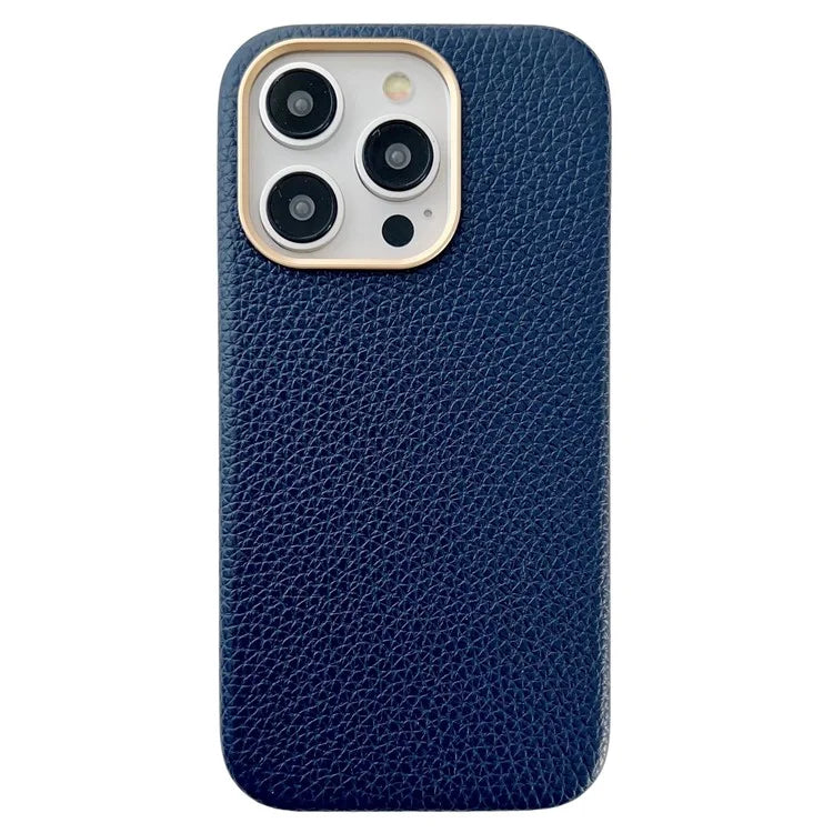 For iPhone 14 Pro Magnetic Phone Case Litchi Texture Protective Cover Compatible with MagSafe