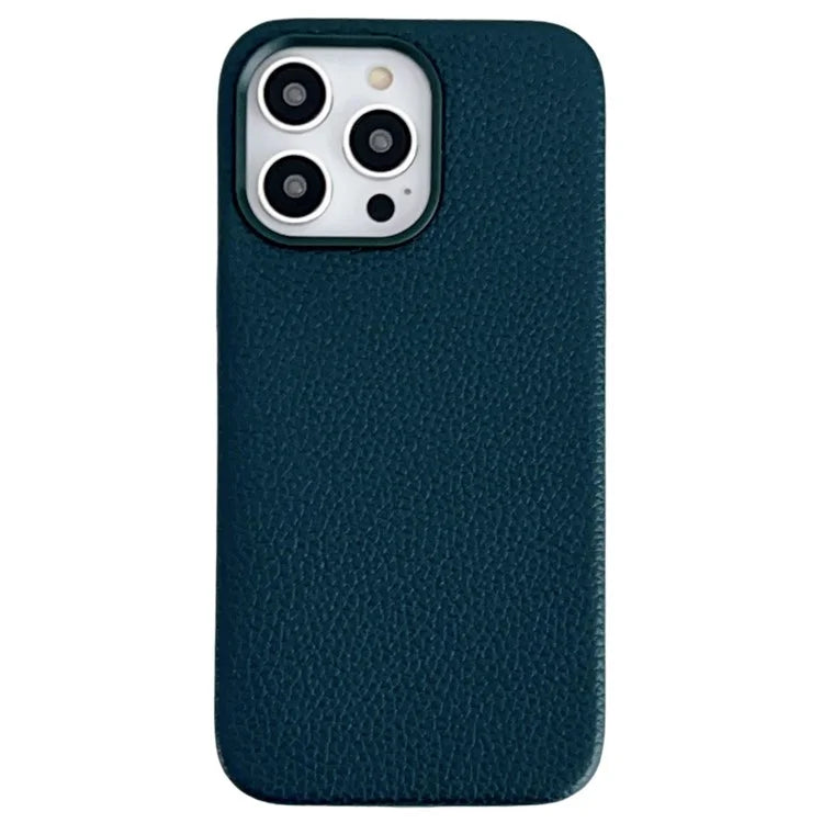 For iPhone 14 Pro Cell Phone Cases Litchi Texture PU Leather Coated TPU Cover