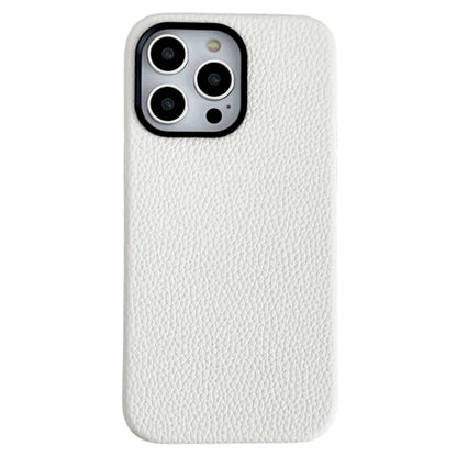 For iPhone 14 Pro Cell Phone Cases Litchi Texture PU Leather Coated TPU Cover