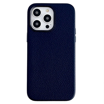 For iPhone 14 Pro Cell Phone Cases Litchi Texture PU Leather Coated TPU Cover