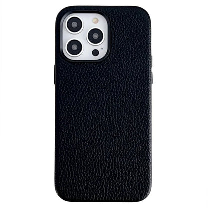 For iPhone 14 Pro Cell Phone Cases Litchi Texture PU Leather Coated TPU Cover