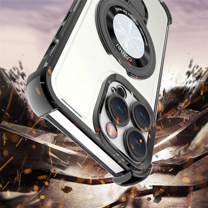 For iPhone 15 Pro Max Magnetic Case Ring Holder Kickstand Phone Cover