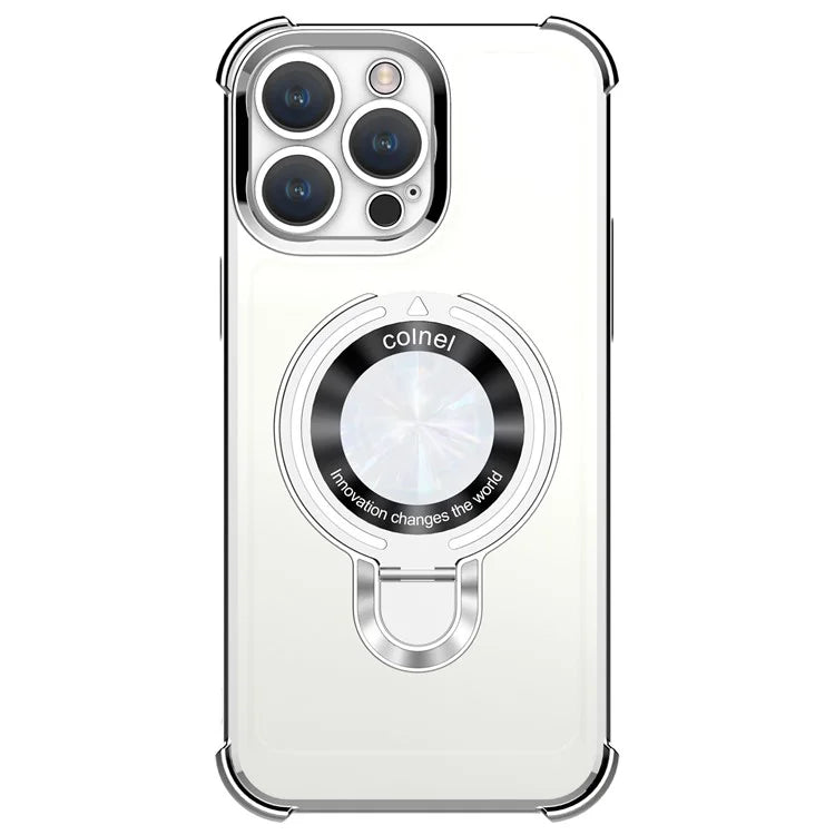 For iPhone 15 Pro Max Magnetic Case Ring Holder Kickstand Phone Cover