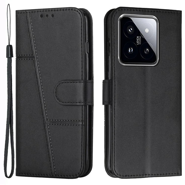 For Xiaomi 14 Cell Phone Case Wallet Stand Full Protection Leather Cover