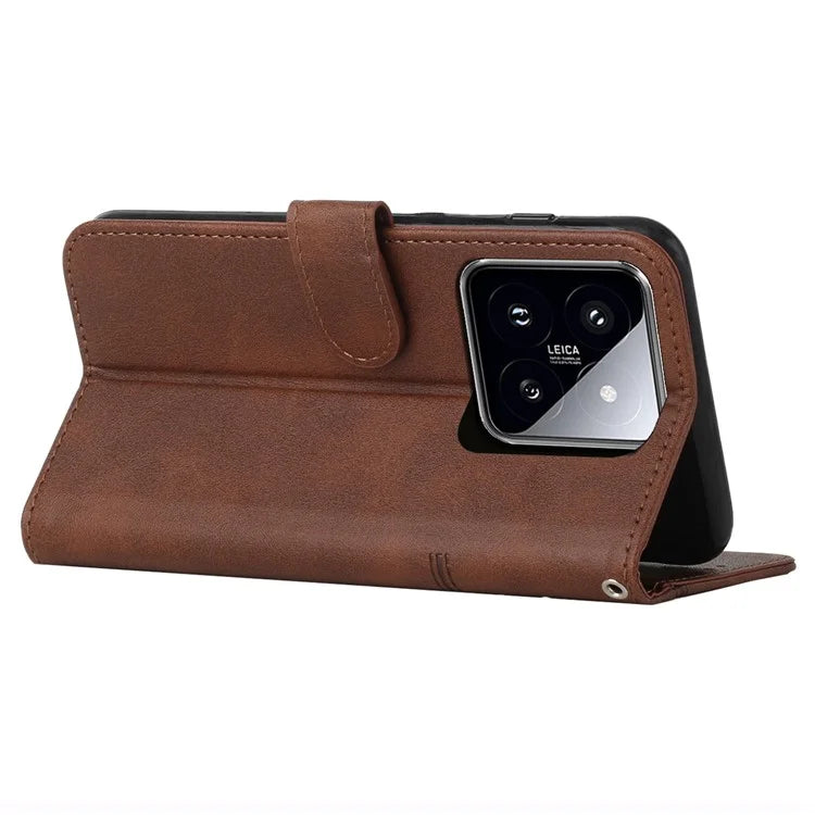 For Xiaomi 14 Cell Phone Case Wallet Stand Full Protection Leather Cover