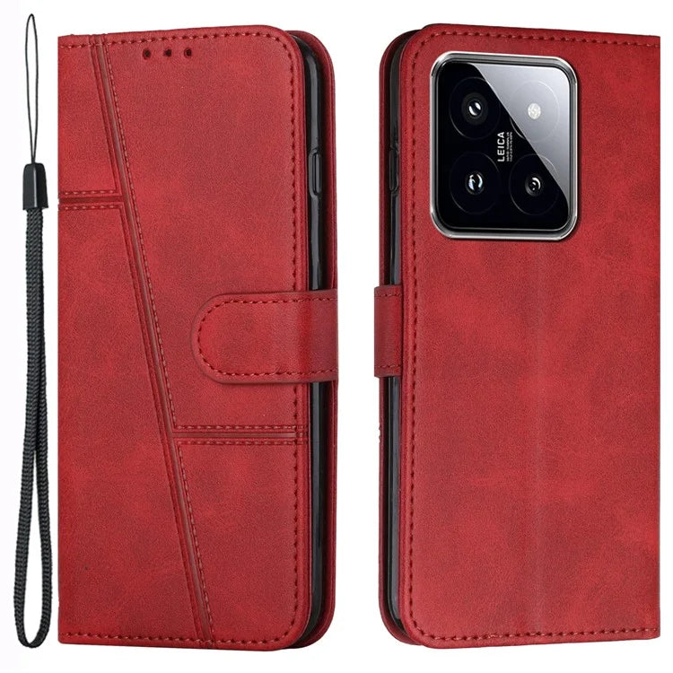 For Xiaomi 14 Cell Phone Case Wallet Stand Full Protection Leather Cover