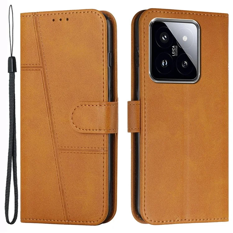 For Xiaomi 14 Cell Phone Case Wallet Stand Full Protection Leather Cover