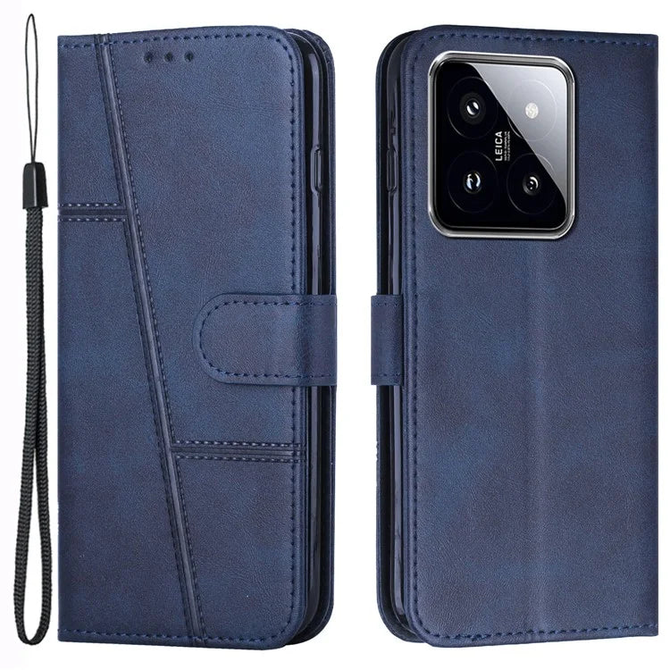 For Xiaomi 14 Cell Phone Case Wallet Stand Full Protection Leather Cover