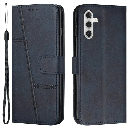 For Samsung Galaxy A25 5G (Global) (161.0 x 76.5 x 8.3mm) Cell Phone Case Calf Texture Leather Wallet Cover