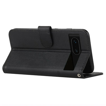 For Google Pixel 8a Case Leather Wallet Stand Calf Texture Mobile Phone Cover