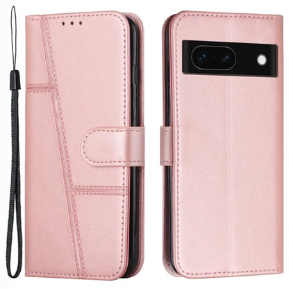 For Google Pixel 8a Case Leather Wallet Stand Calf Texture Mobile Phone Cover