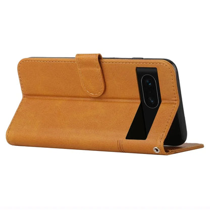 For Google Pixel 8a Case Leather Wallet Stand Calf Texture Mobile Phone Cover