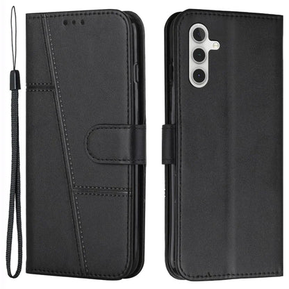 For Samsung Galaxy S24+ Cell Phone Case PU Leather Drop-proof Cover with Wallet