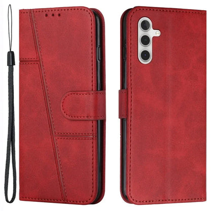 For Samsung Galaxy S24+ Cell Phone Case PU Leather Drop-proof Cover with Wallet