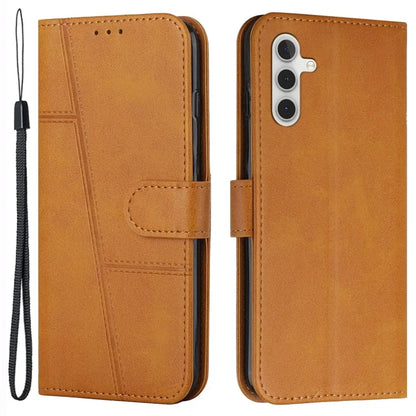 For Samsung Galaxy S24+ Cell Phone Case PU Leather Drop-proof Cover with Wallet