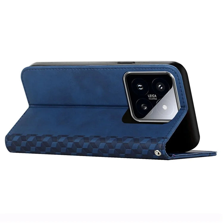 For Xiaomi 14 Pro Cell Phone Case Imprinted Pattern Skin-touch Wallet Leather Phone Shell