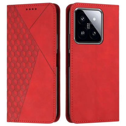 For Xiaomi 14 Pro Cell Phone Case Imprinted Pattern Skin-touch Wallet Leather Phone Shell