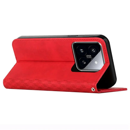 For Xiaomi 14 Pro Cell Phone Case Imprinted Pattern Skin-touch Wallet Leather Phone Shell