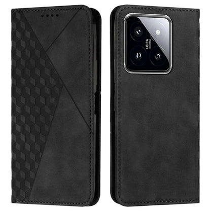 For Xiaomi 14 Pro Cell Phone Case Imprinted Pattern Skin-touch Wallet Leather Phone Shell