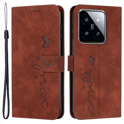 For Xiaomi 14 Pro Cell Phone Case Leather Drop-proof Cover with Wallet Stand