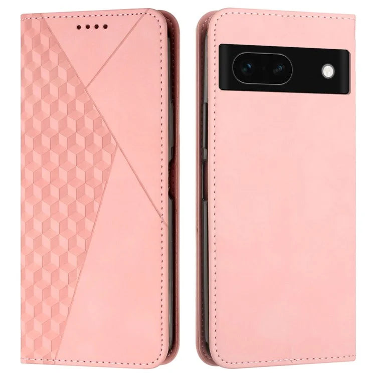 For Google Pixel 8a Cell Phone Case Magnetic Closing Flip Stand Wallet Leather Shell