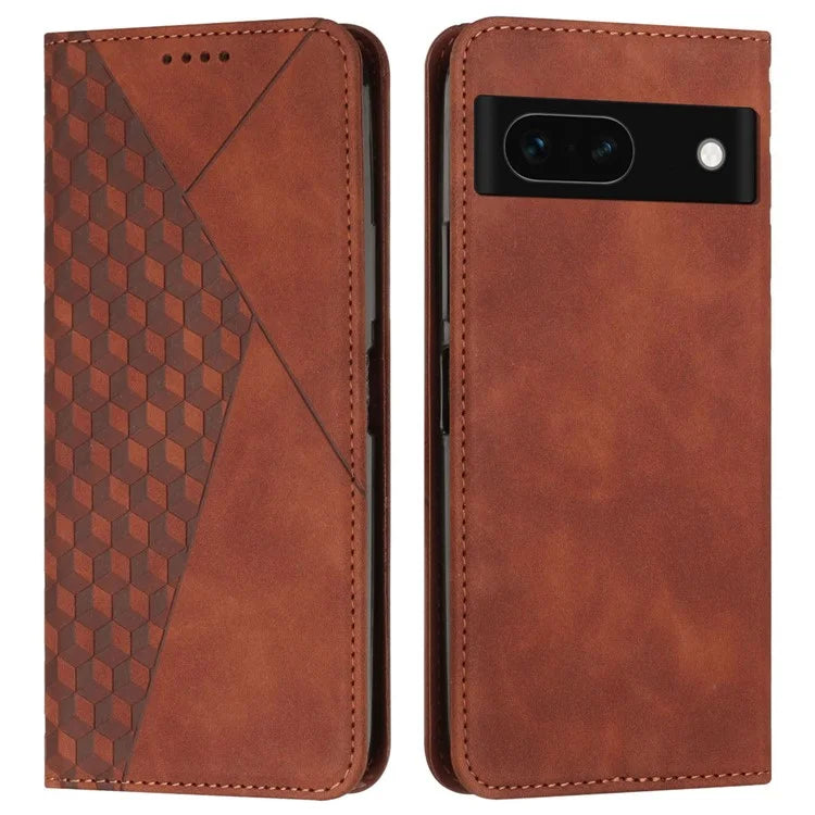 For Google Pixel 8a Cell Phone Case Magnetic Closing Flip Stand Wallet Leather Shell