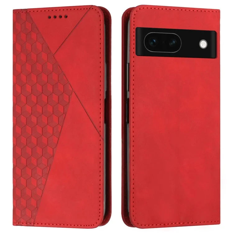 For Google Pixel 8a Cell Phone Case Magnetic Closing Flip Stand Wallet Leather Shell