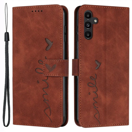 For Samsung Galaxy A25 5G (Global) (161.0 x 76.5 x 8.3mm) Cell Phone Case Magnetic Clasp Imprinted Leather Wallet Cover