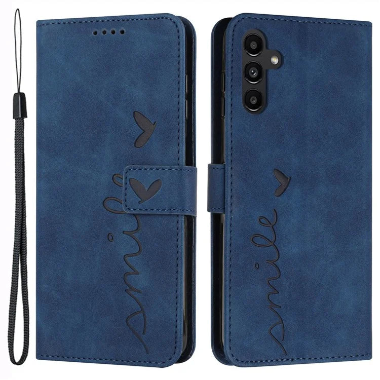 For Samsung Galaxy A25 5G (Global) (161.0 x 76.5 x 8.3mm) Cell Phone Case Magnetic Clasp Imprinted Leather Wallet Cover