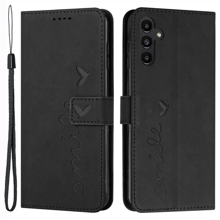 For Samsung Galaxy A25 5G (Global) (161.0 x 76.5 x 8.3mm) Cell Phone Case Magnetic Clasp Imprinted Leather Wallet Cover
