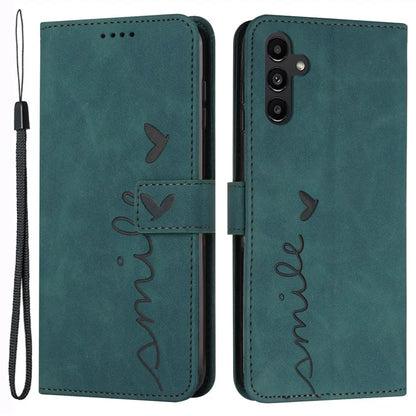 For Samsung Galaxy A25 5G (Global) (161.0 x 76.5 x 8.3mm) Cell Phone Case Magnetic Clasp Imprinted Leather Wallet Cover