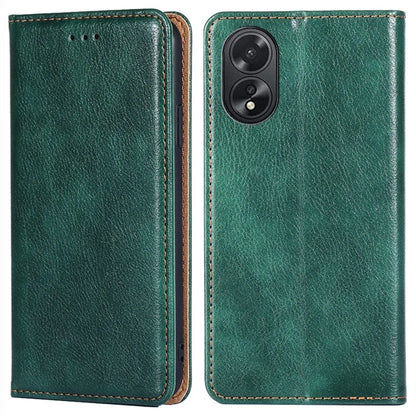 For Oppo A38 4G / A18 4G Cell Phone Case Solid Color Leather Wallet Stand Cover