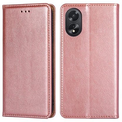 For Oppo A38 4G / A18 4G Cell Phone Case Solid Color Leather Wallet Stand Cover