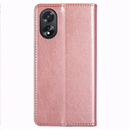 For Oppo A38 4G / A18 4G Cell Phone Case Solid Color Leather Wallet Stand Cover