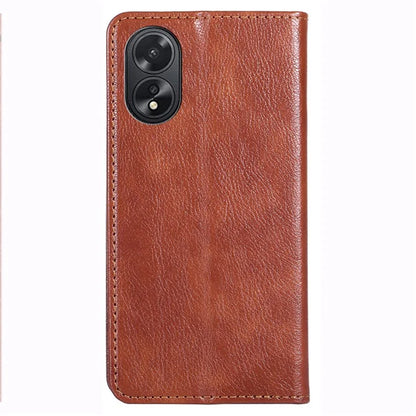 For Oppo A38 4G / A18 4G Cell Phone Case Solid Color Leather Wallet Stand Cover