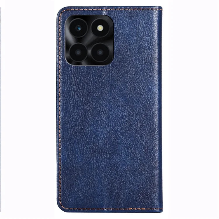 For Honor X6a 4G Cell Phone Case PU Leather Wallet Shockproof Flip Stand Cover