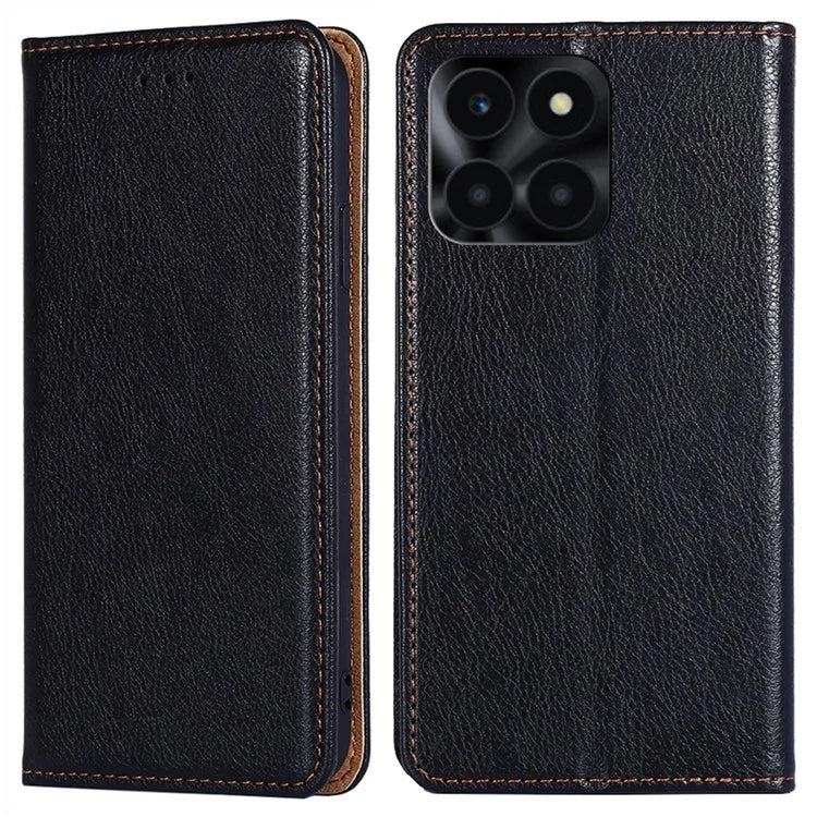 For Honor X6a 4G Cell Phone Case PU Leather Wallet Shockproof Flip Stand Cover