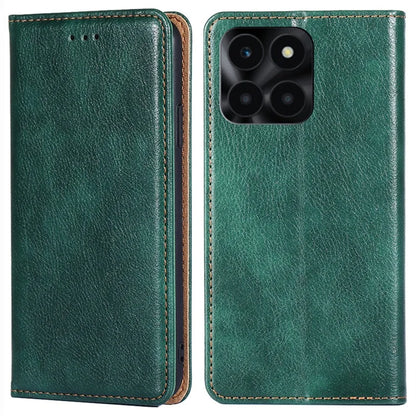 For Honor X6a 4G Cell Phone Case PU Leather Wallet Shockproof Flip Stand Cover