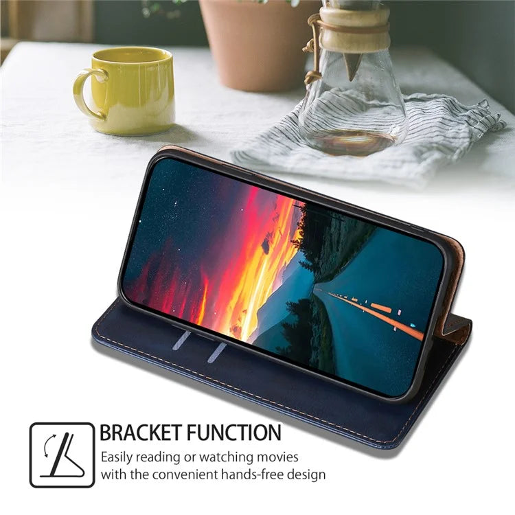 For Samsung Galaxy A05 4G Cover Magnetic Auto-closing Leather Cell Phone Case with Wallet